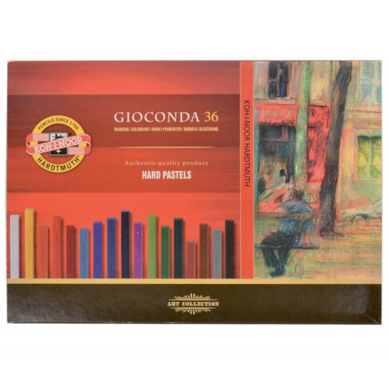 Creta Patrata Uleioasa, 7 x 7 x 75 mm, 36 Culori, Koh-I-Noor Gioconda