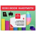 Creta Scolara Fluorescenta, 6 Culori