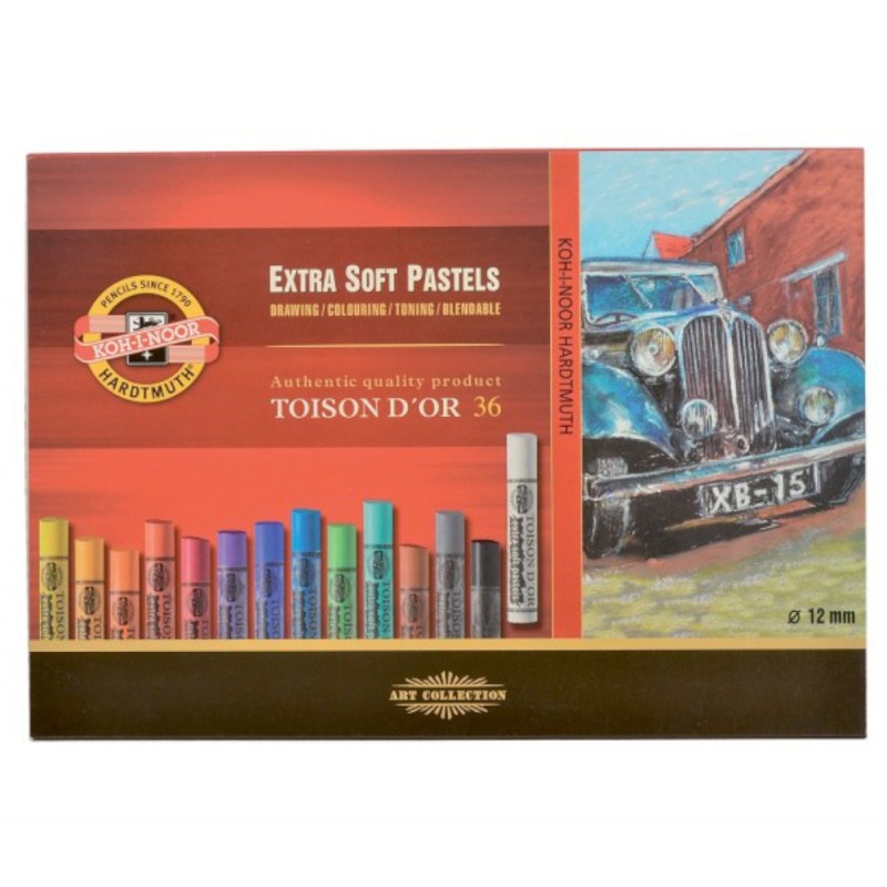 Creta Rotunda Uscata Extra Soft, 36 Culori