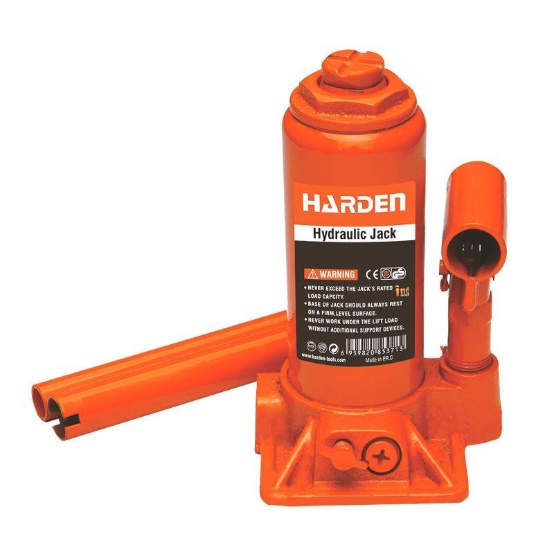 Cric Hidraulic, Harden, Greutate 5.5 kg, Capacitate 10 Tone, Inaltime Min 200 mm, Ajustabil 60 mm, Ridicare Max 125 mm