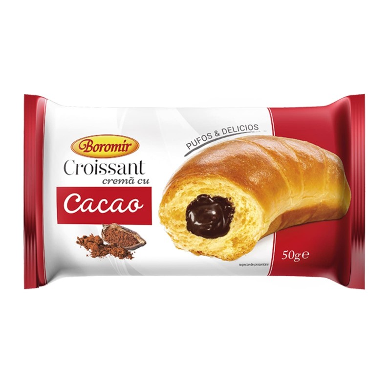 Croissant cu Crema de Cacao Boromir, 50 g