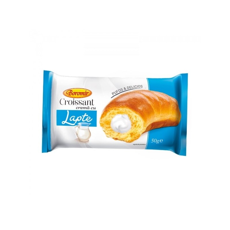 Croissant cu Crema de Lapte Boromir, 50 g