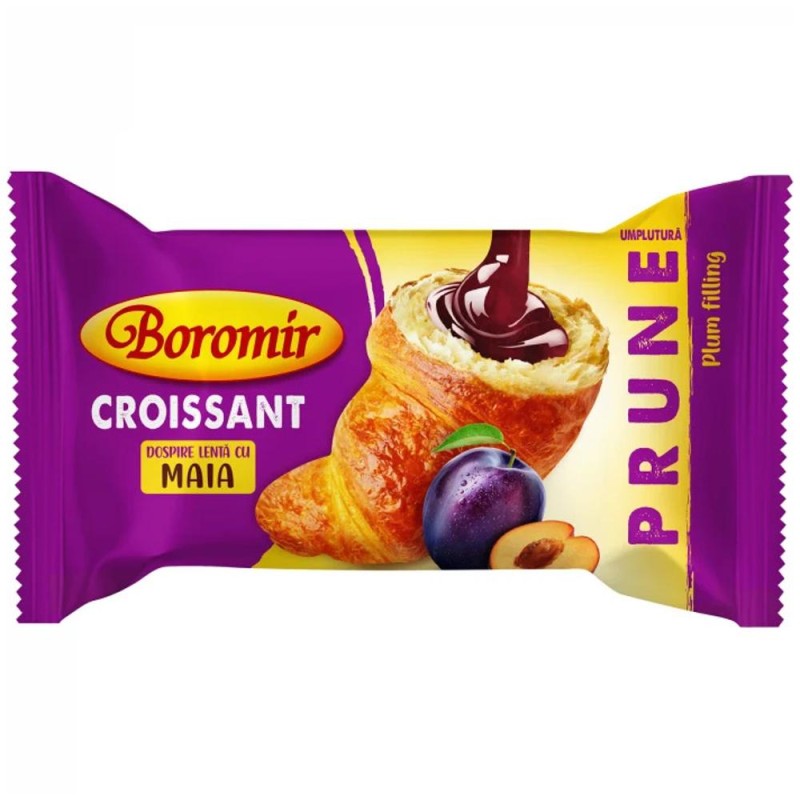 Croissant cu Crema de Prune Boromir, 60 g