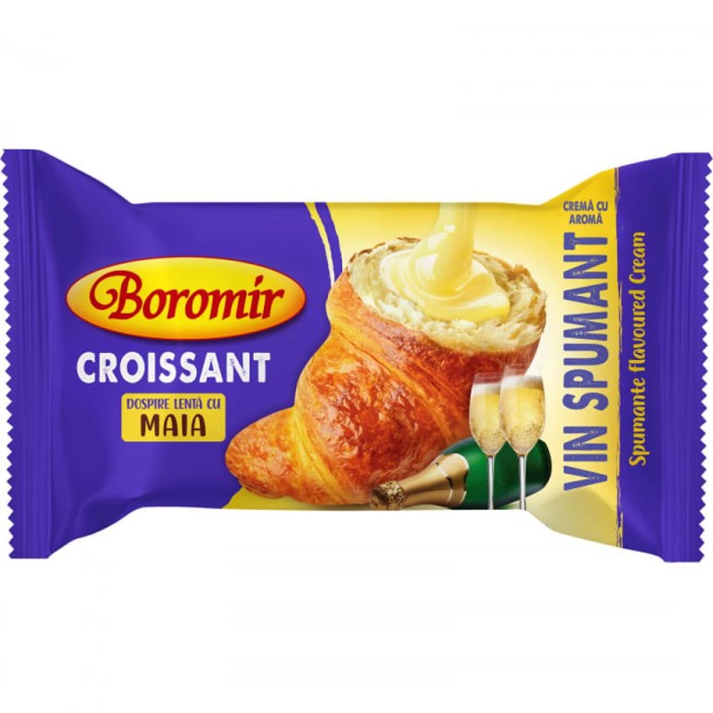 Croissant cu Crema de Vin Spumant Boromir, 60 g