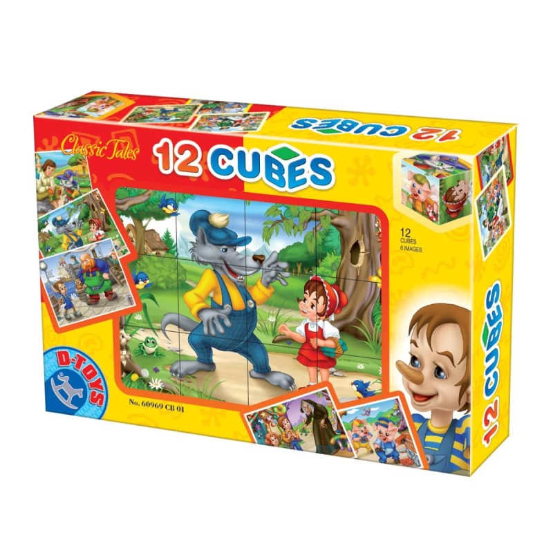 Cuburi 12 Piese D-Toys, Basme
