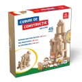Cuburi de Constructie din Lemn, Deico 45 Piese