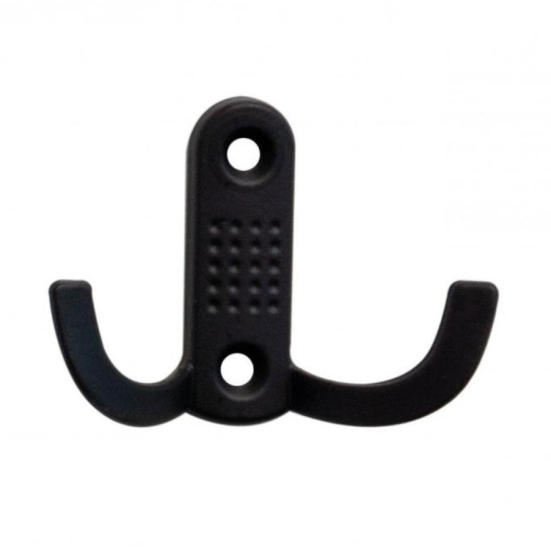 Cuier Model Noktali, 2 Carlige, Finisaj Negru Mat