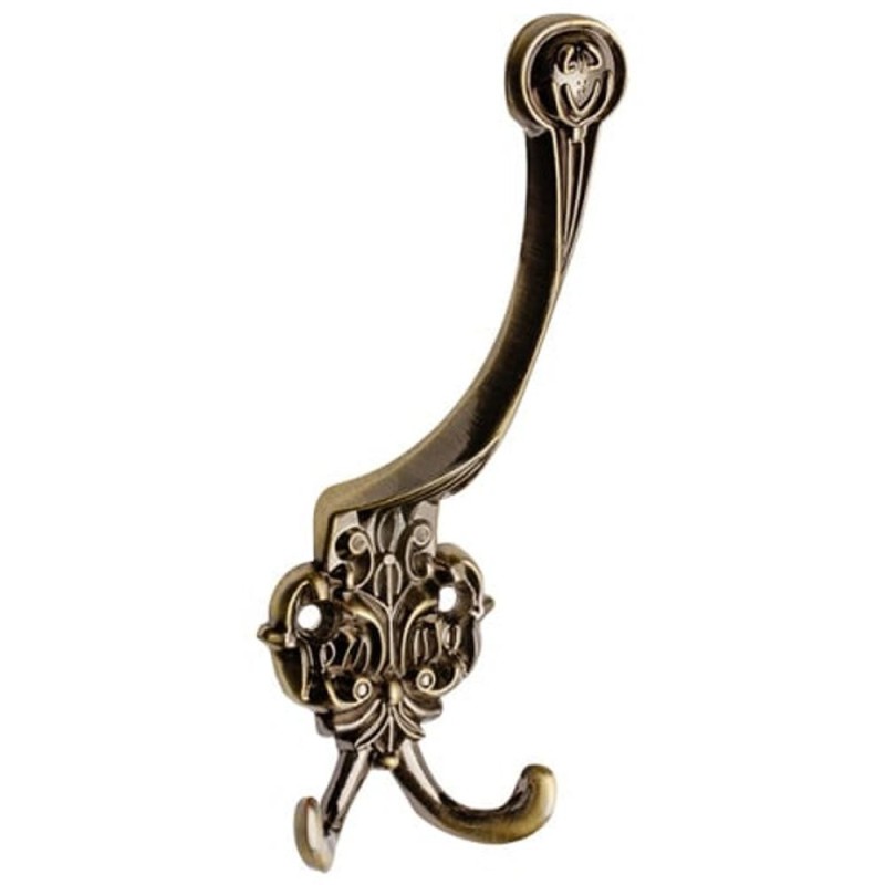 Cuier Model Teodora, 3 Carlige, Finisaj Antic Auriu