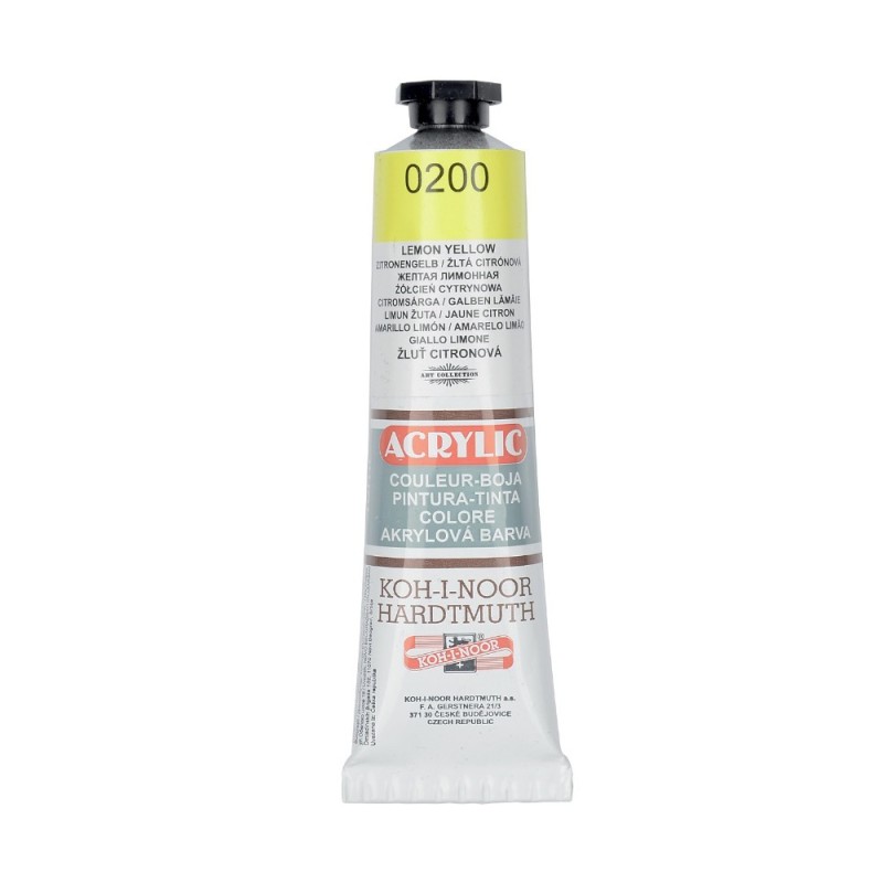 Culoare Acril, Galben Lemon, 40 ml