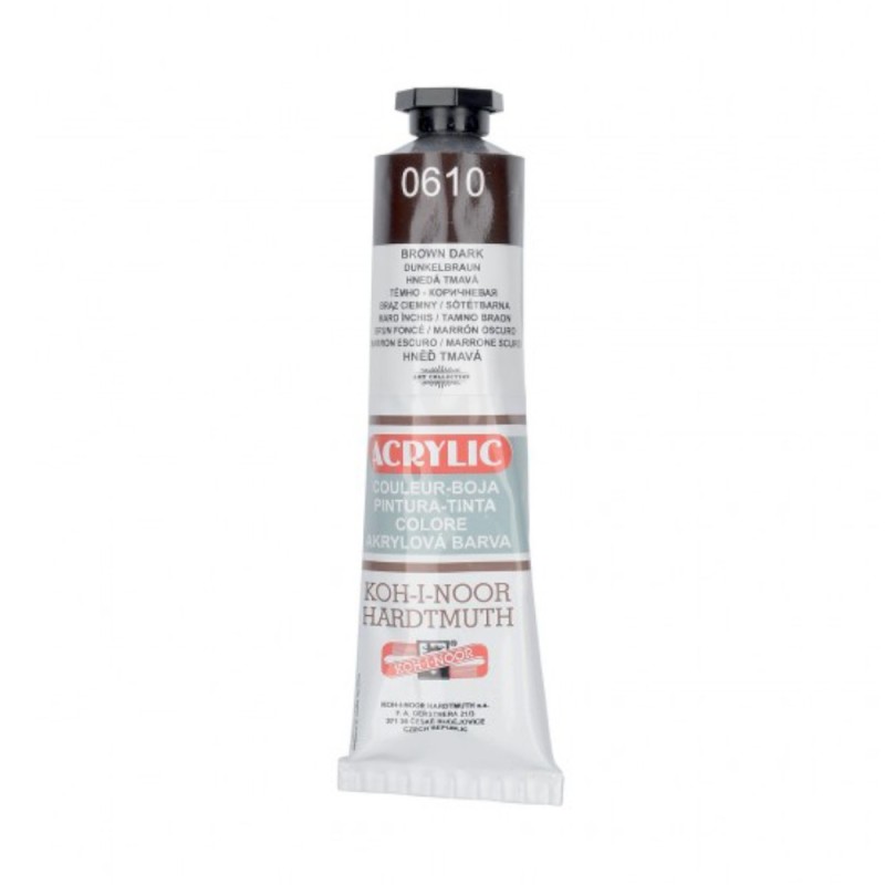 Culoare Acril, Maron Inchis, 40 ml