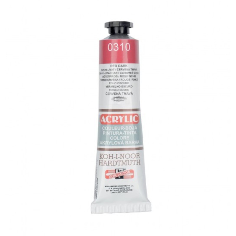 Culoare Acril, Rosu Inchis, 40 ml