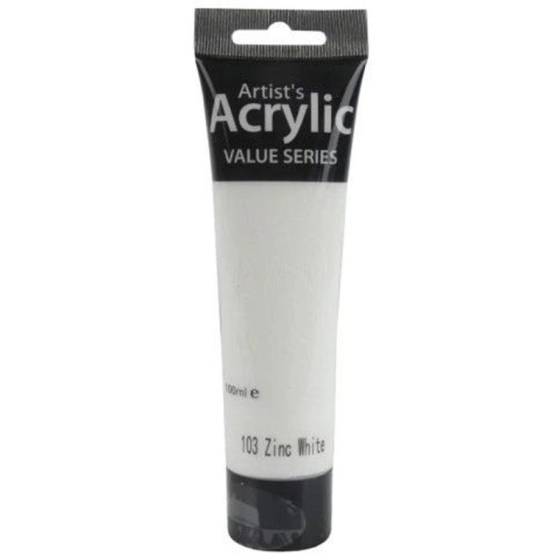 Culoare Acrilica Artists Acrylic Phoenix, Alb Zinc, 100 ml