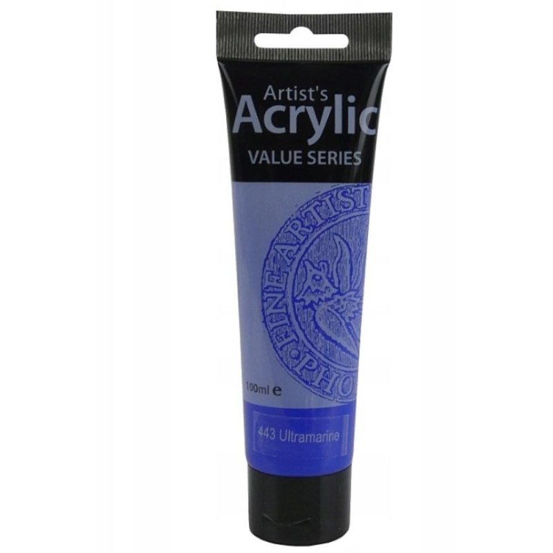 Culoare Acrilica Artists Acrylic Phoenix, Albastru Ultramarin, 100 ml
