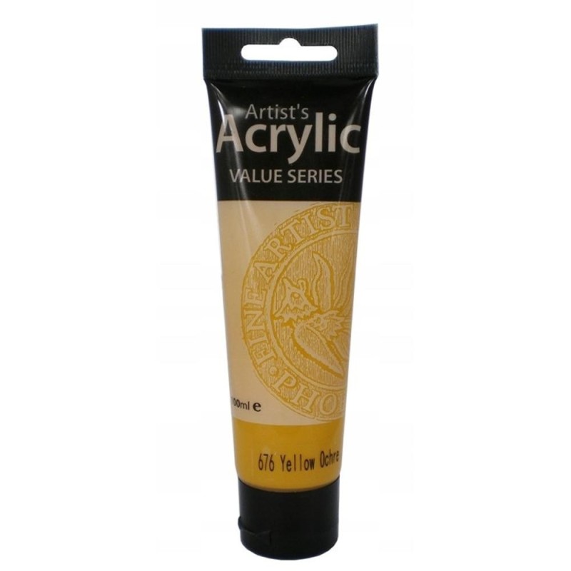 Culoare Acrilica Artists Acrylic Phoenix, Galben Ocru, 100 ml