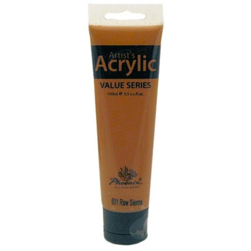 Culoare Acrilica Artists Acrylic Phoenix, Raw Sienna, 100 ml