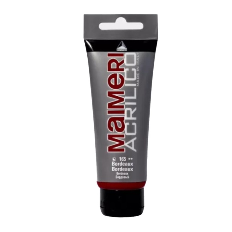 Culoare Acrilica, Bordeaux, 200 ml, Acrilico Maimeri