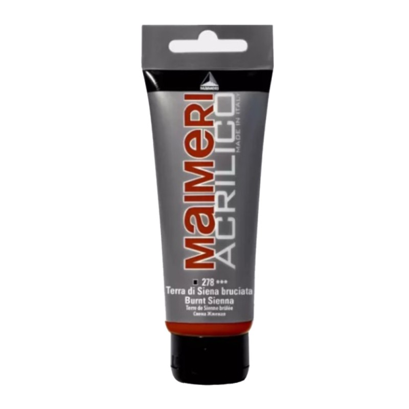 Culoare Acrilica, Burnt Sienna, 200 ml, Acrilico Maimeri