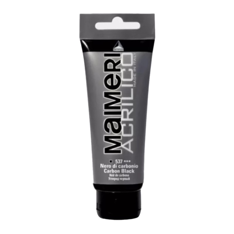 Culoare Acrilica, Carbon Black, 200 ml, Acrilico Maimeri
