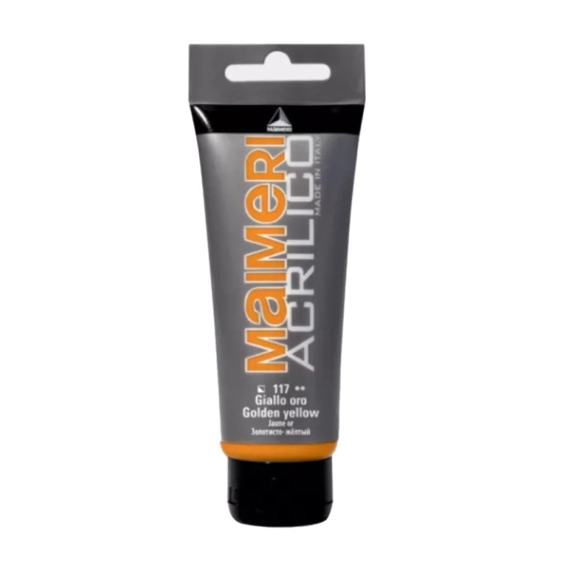 Culoare Acrilica, Golden Yellow, 75 ml, Acrilico Maimeri