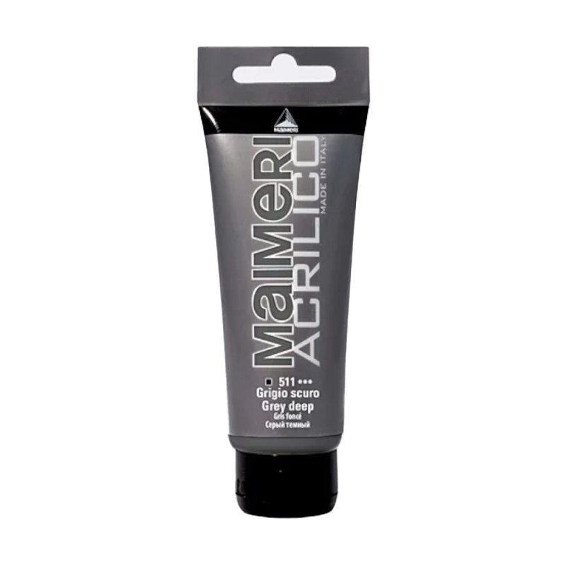 Culoare Acrilica, Grey Deep, 75 ml, Acrilico Maimeri
