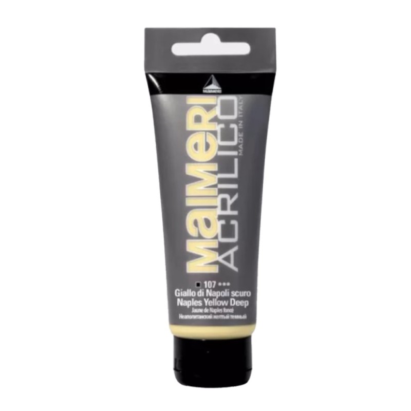 Culoare Acrilica, Naples Yellow Deep, 200 ml, Acrilico Maimeri
