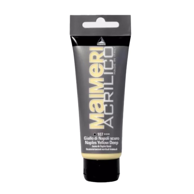 Culoare Acrilica, Naples Yellow Deep, 75 ml, Acrilico Maimeri