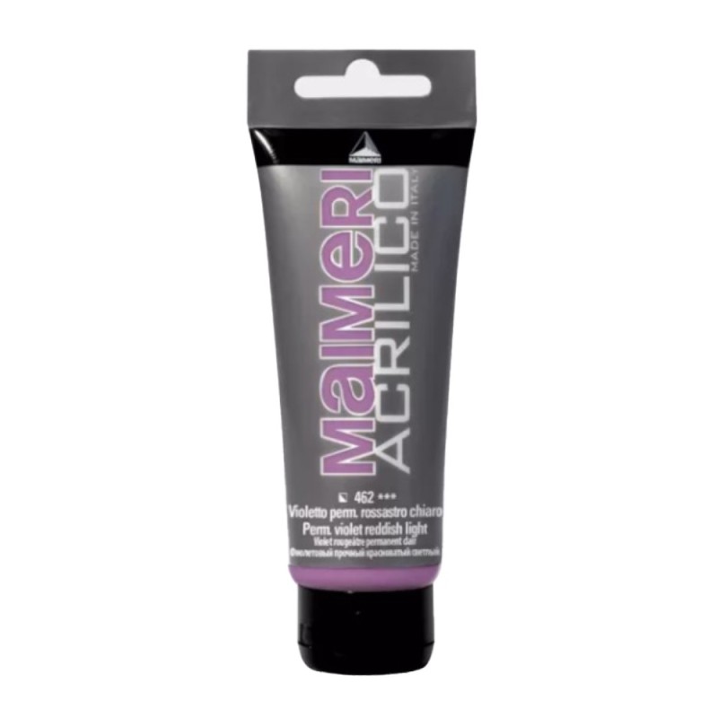 Culoare Acrilica, Permanent Violet Red Light, 75 ml, Acrilico Maimeri