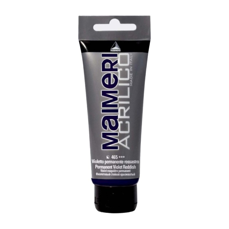 Culoare Acrilica, Permanent Violet Reddish, 75 ml, Acrilico Maimeri
