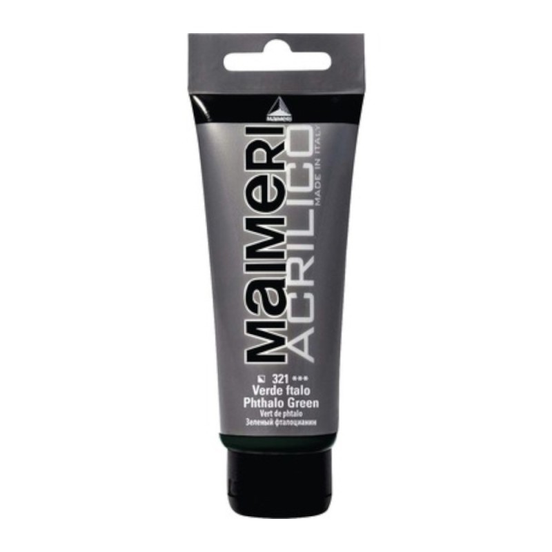 Culoare Acrilica, Phtalo Green, 75 ml, Acrilico Maimeri