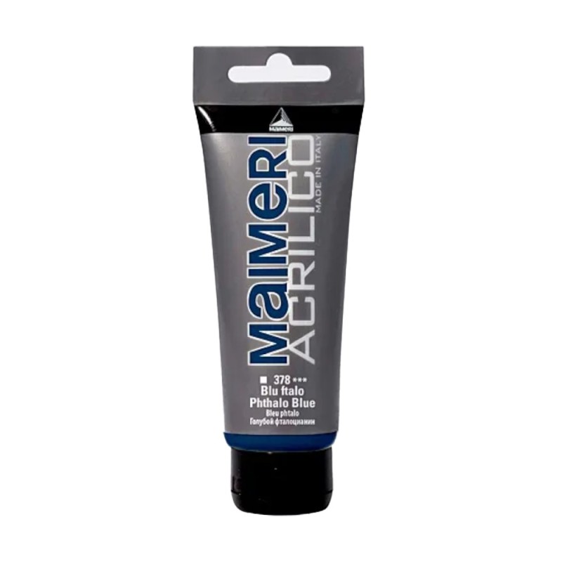 Culoare Acrilica, Phthalo Blue, 75 ml, Acrilico Maimeri