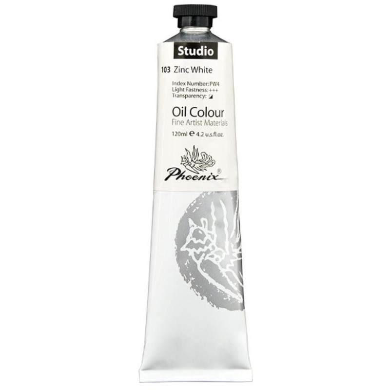 Culoare in Ulei Artist Phoenix, Zinc White, 120 ml