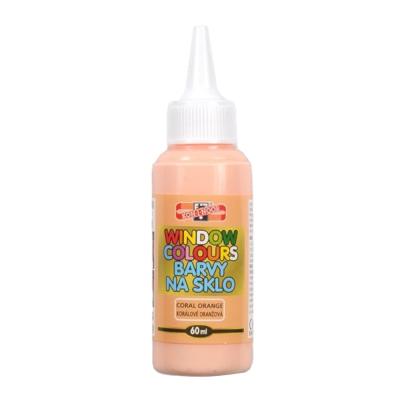 Culoare pentru Sticla, Portocaliu Coral, 60 ml