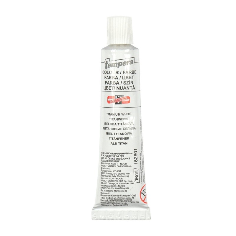 Culoare Tempera Individuala Koh-I-Noor Alb, 16 ml