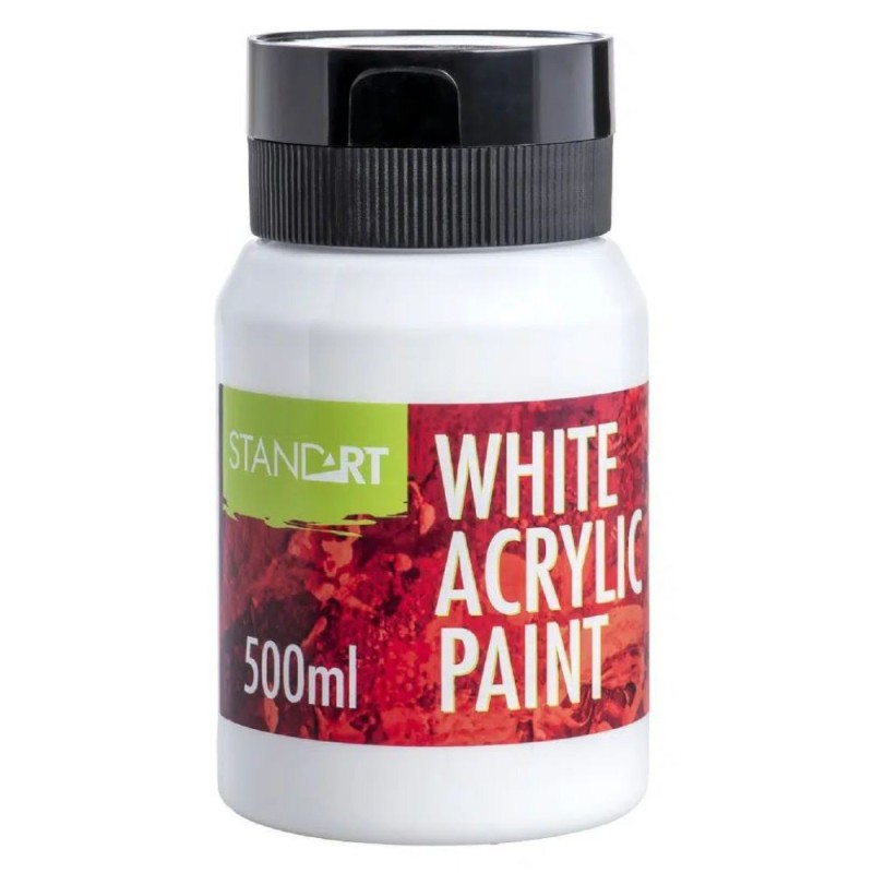 Culori Acrilice Alb Titan, 500 ml, Statovac