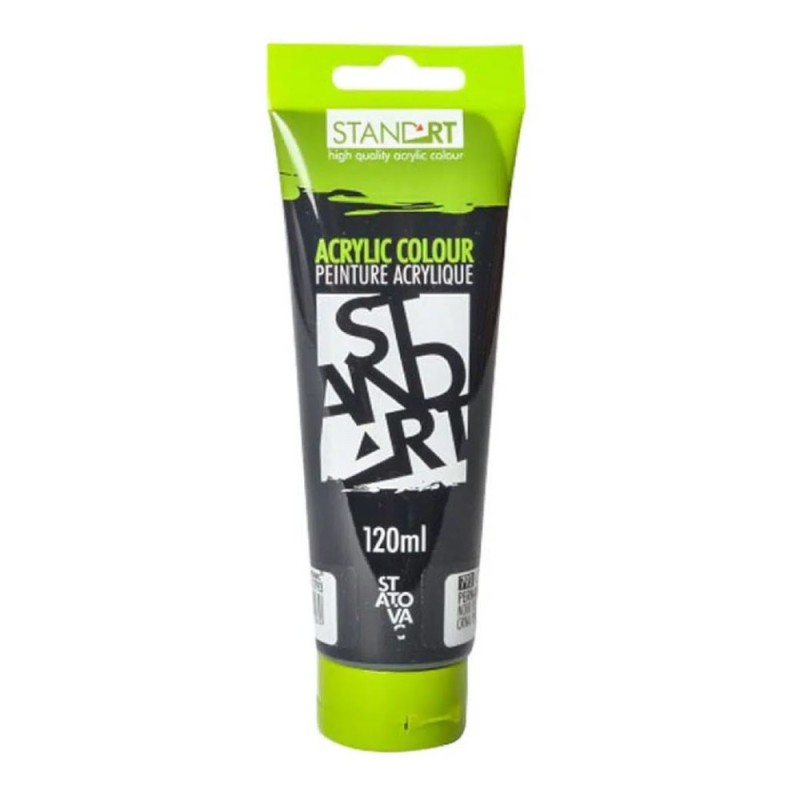 Culori Acrilice Negru Permanent, 120 ml, Statovac