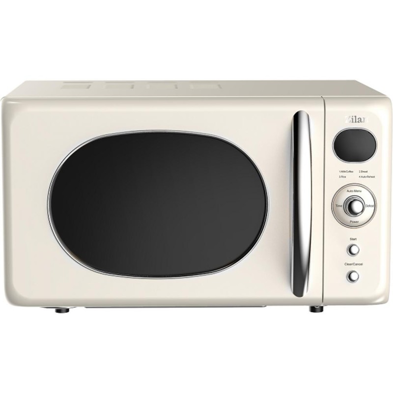 Cuptor Microunde Retro, Afisaj Digital, Putere 700W, Capacitate 20 l, Alb