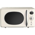 Cuptor Microunde Retro, Afisaj Digital, Putere 700W, Capacitate 20 l, Alb