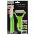 Curatator si Cutit pentru Legume, Ceramica, 2 Bucati, Perfect Home