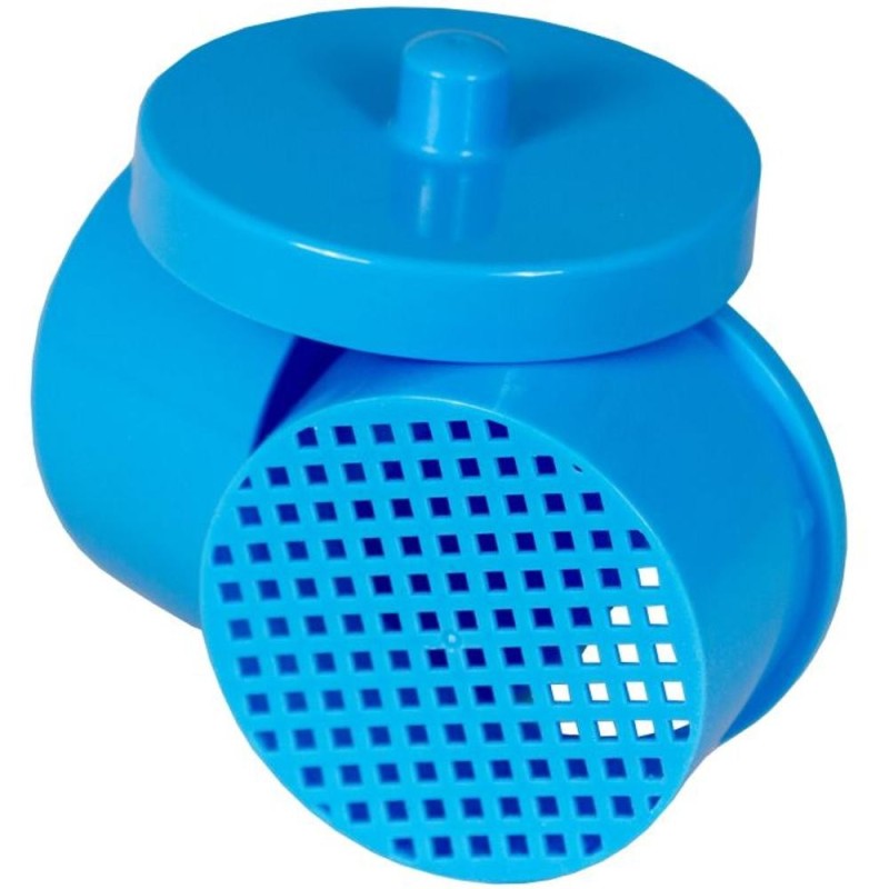 Cutie cu Sita pentru Sterilizare Freze si Ace, Albastra, din Plastic Rezistent, Diametru 9 cm