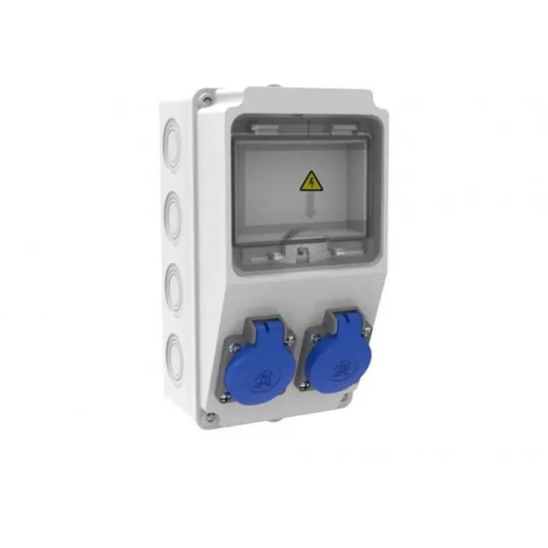 Cutie Distributie Bemis BH1-2202-0000, 2 Prize 1/16A 220V, IP44, Halogen Free