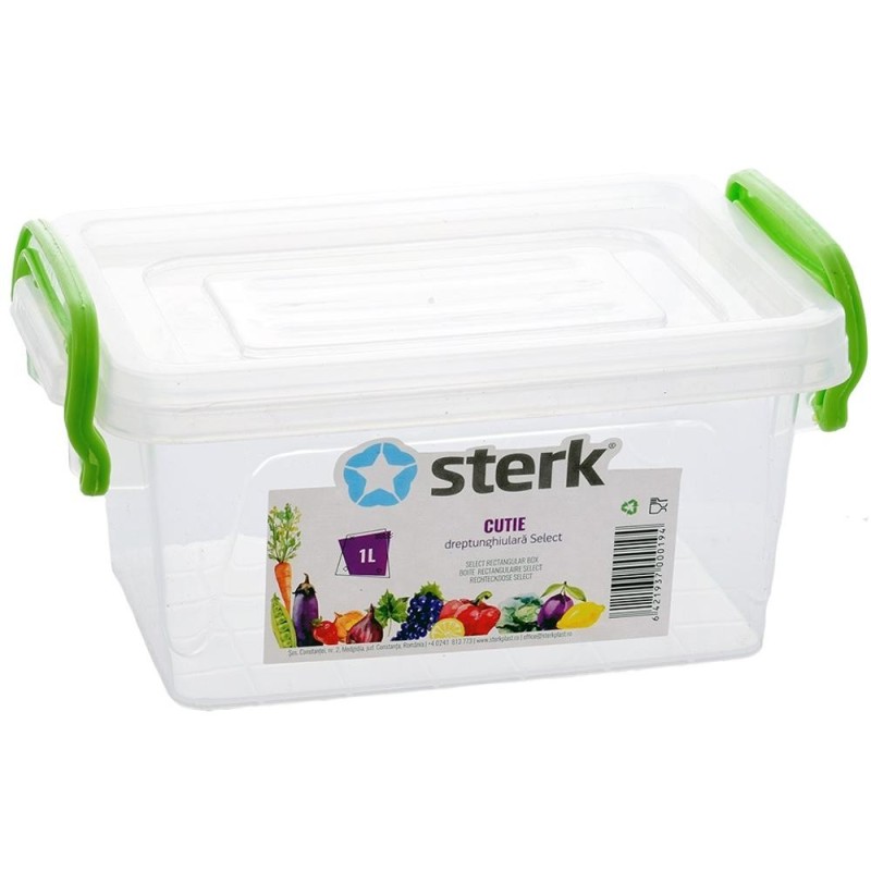 Cutie Dreptunghiulara Select, 1 l, Sterk Plast