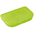 Cutie Plastic pentru Sandwich, 2 Compartimente, Verde