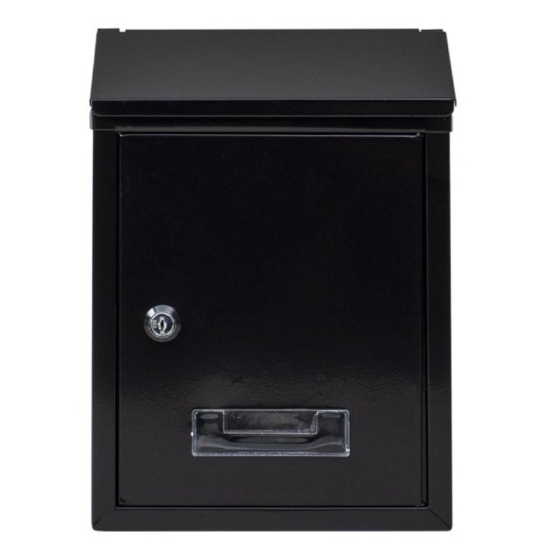 Cutie Postala din Metal, 21.7 x 7 x 30 cm, Neagra