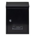 Cutie Postala din Metal, 21.7 x 7 x 30 cm, Neagra
