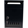 Cutie Postala din Metal, 33 x 23 cm, Neagra