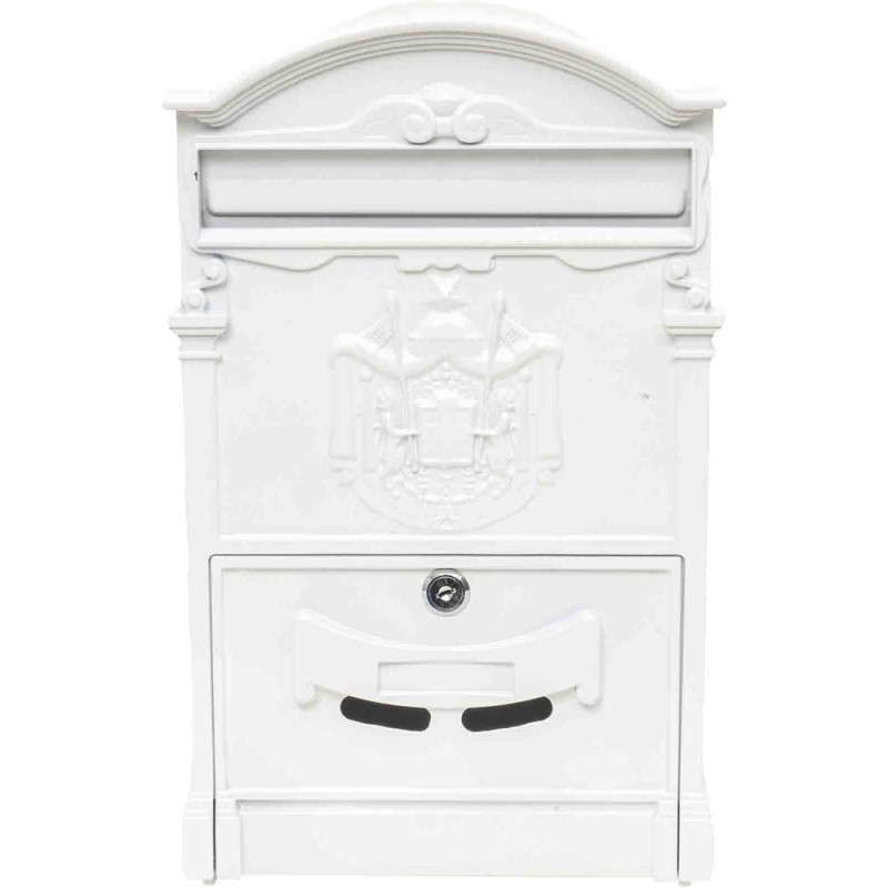 Cutie Postala pentru Exterior, Alba, Metal, 41 x 26 x 9 cm