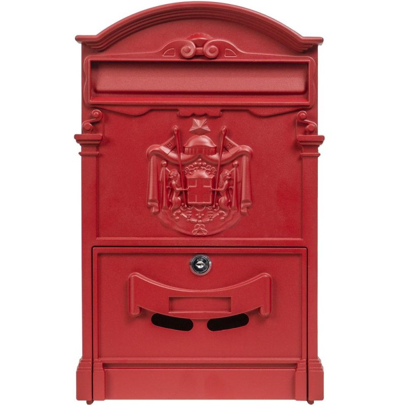 Cutie Postala pentru Exterior, Rosie, Metal, 41 x 26 x 9 cm