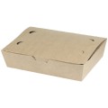 Cutii Biodegradabile de Carton, Kraft, 20x10x5 cm, 1000 ml, 100 bucati