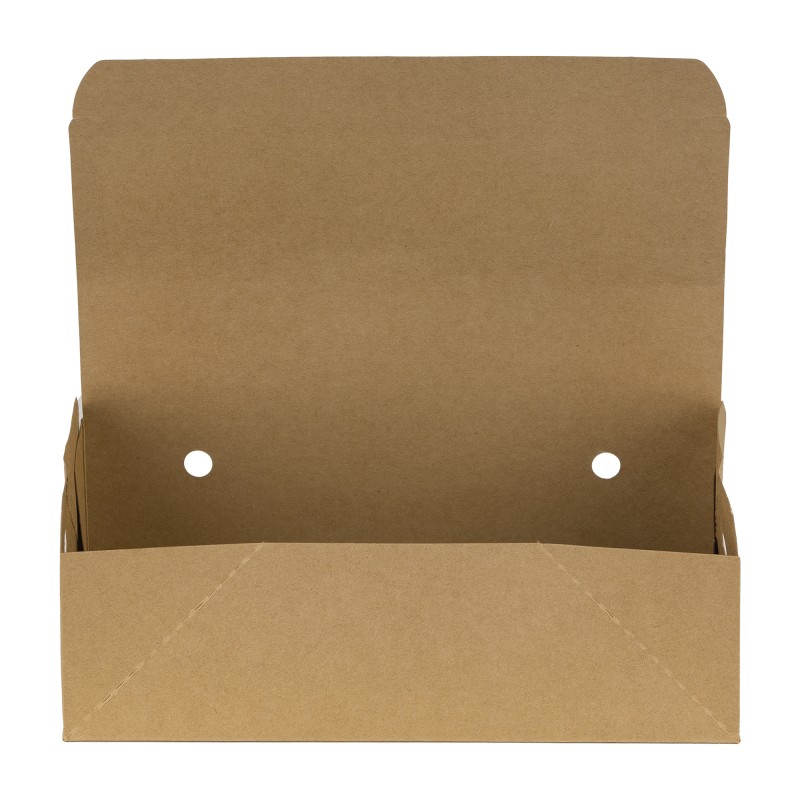 Cutii Biodegradabile de Carton, Kraft, 235x125x70 mm, 300 buc