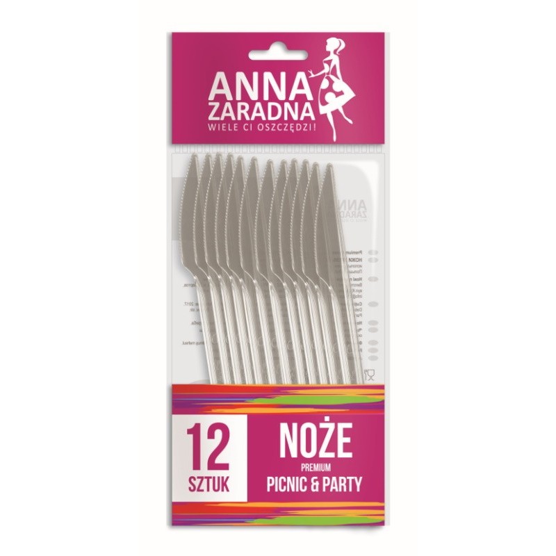 Cutite Plastic Anna Premium 12 Bucati